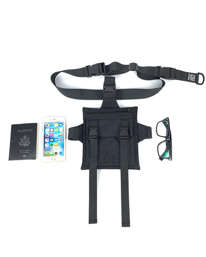 Functional Black Chest Sling Bag