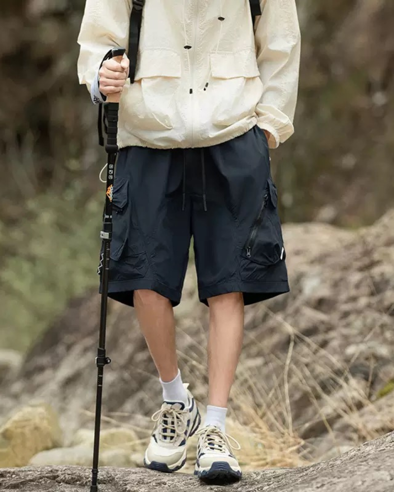 Functional Outdoor Quick-Drying Cargo Shorts