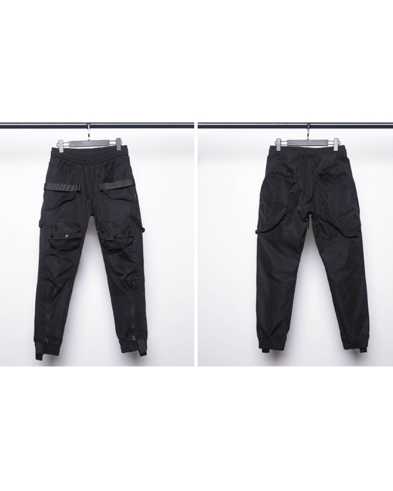 Functional Pocket Zipper Cargo Pants
