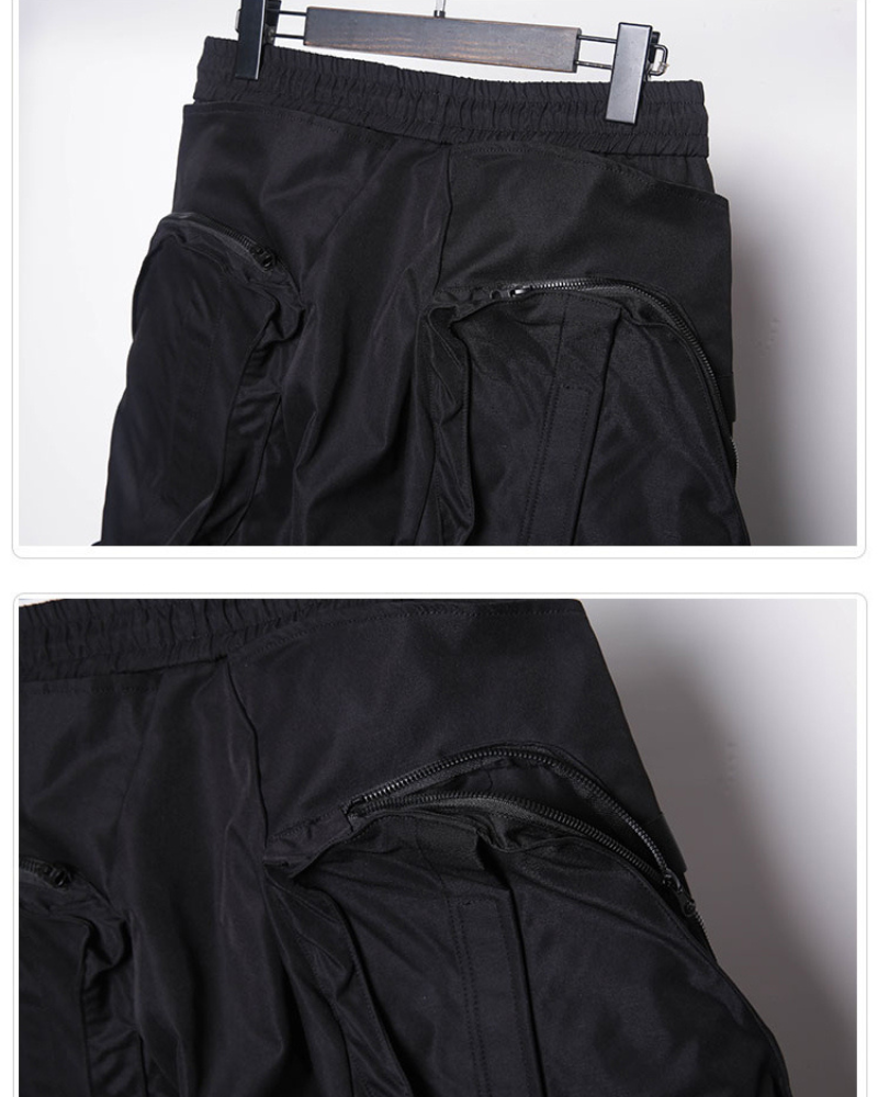 Functional Pocket Zipper Cargo Pants