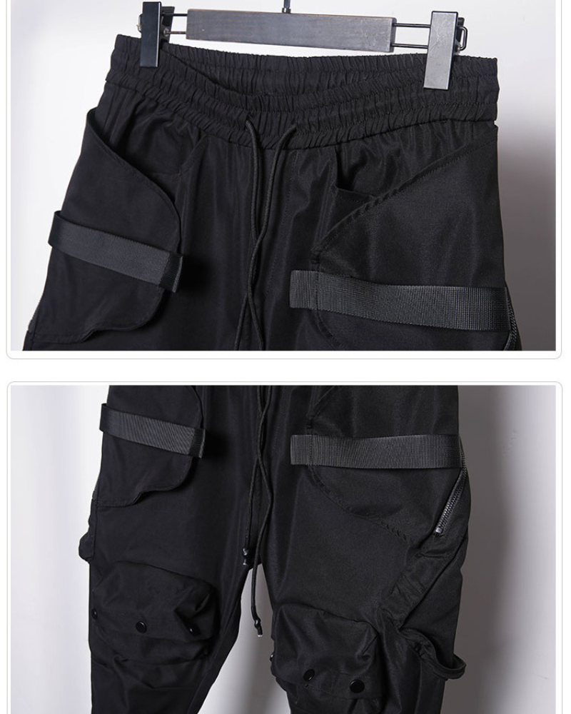 Functional Pocket Zipper Cargo Pants