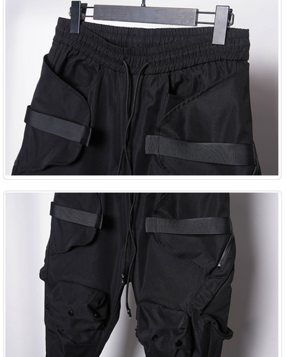 Functional Pocket Zipper Cargo Pants