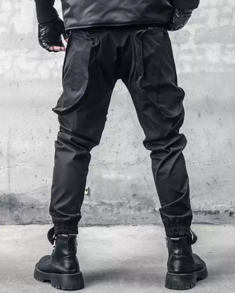 Functional Pocket Zipper Cargo Pants