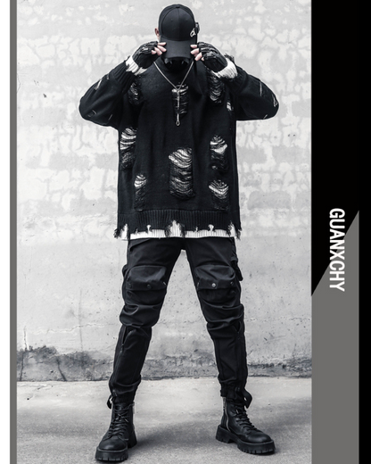 Functional Pocket Zipper Cargo Pants