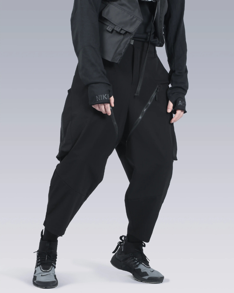 Functional Samurai Zipper Hakama Pants