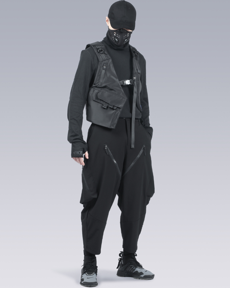 Functional Samurai Zipper Hakama Pants