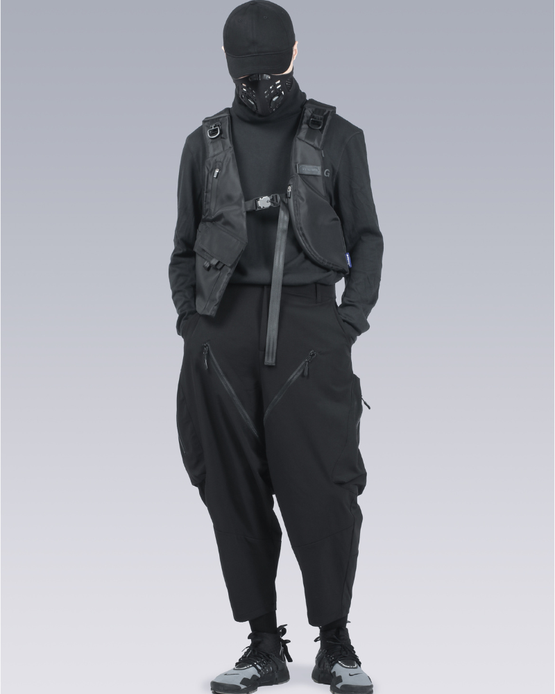 Functional Samurai Zipper Hakama Pants