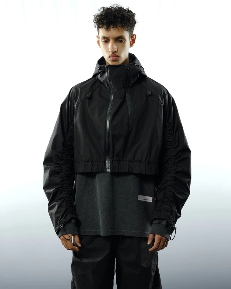 Cyberpunk Sculpted Silhouette Short Jacket – Techwear Official