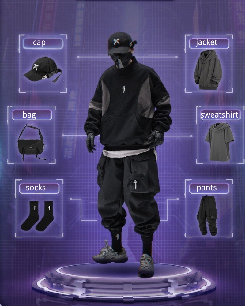 Functional Stacked Cargo Jogger Pants