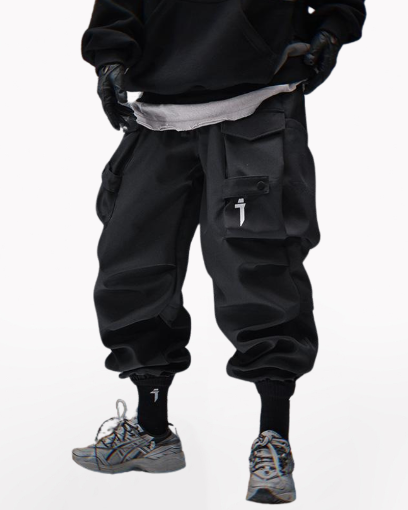 Functional Stacked Cargo Jogger Pants