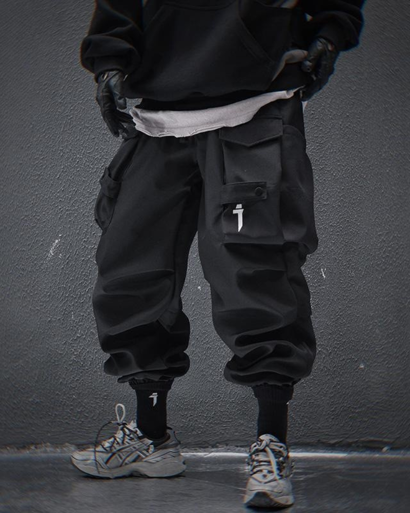 Functional Stacked Cargo Jogger Pants