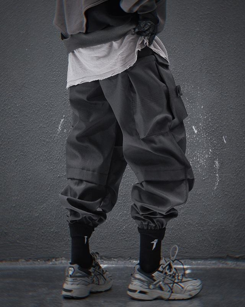 Functional Stacked Cargo Jogger Pants