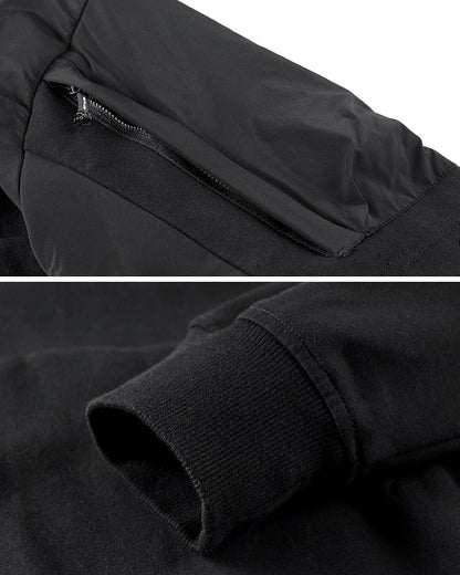 Functional Two-tone Spliced Tactical Hoodie