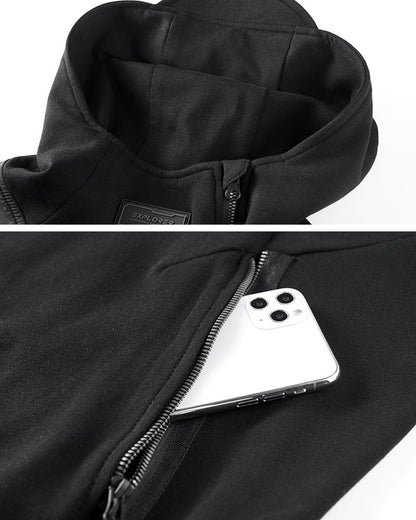 Functional Two-tone Spliced Tactical Hoodie