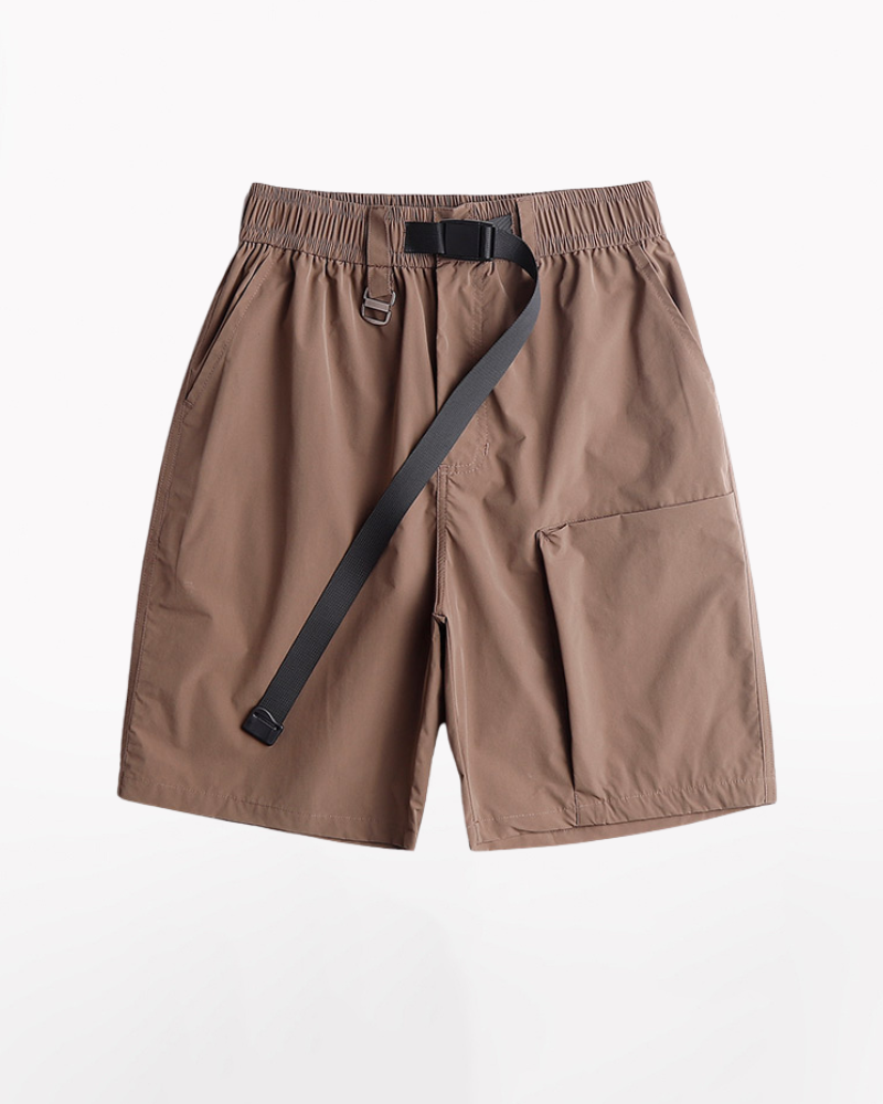 Functional Unisex Cargo Short Sleeve Jacket Shorts Set