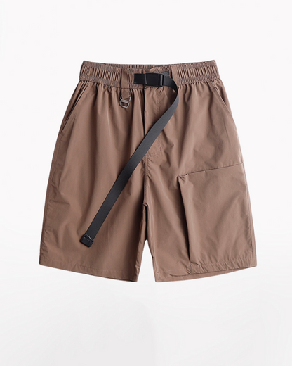 Functional Unisex Cargo Short Sleeve Jacket Shorts Set