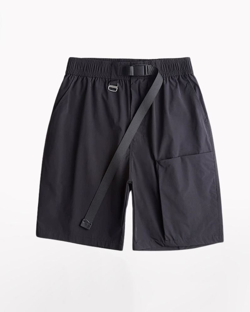 Functional Unisex Cargo Short Sleeve Jacket Shorts Set