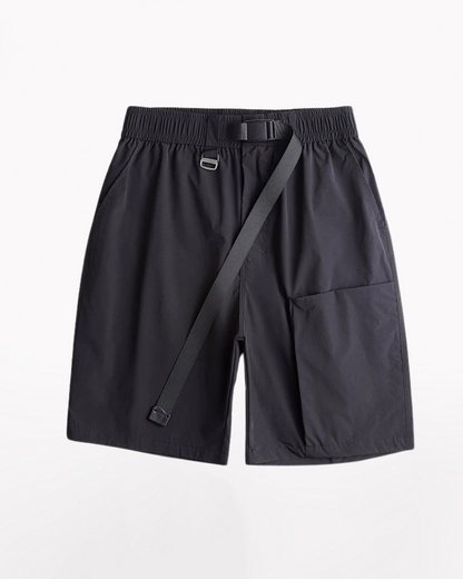 Functional Unisex Cargo Short Sleeve Jacket Shorts Set