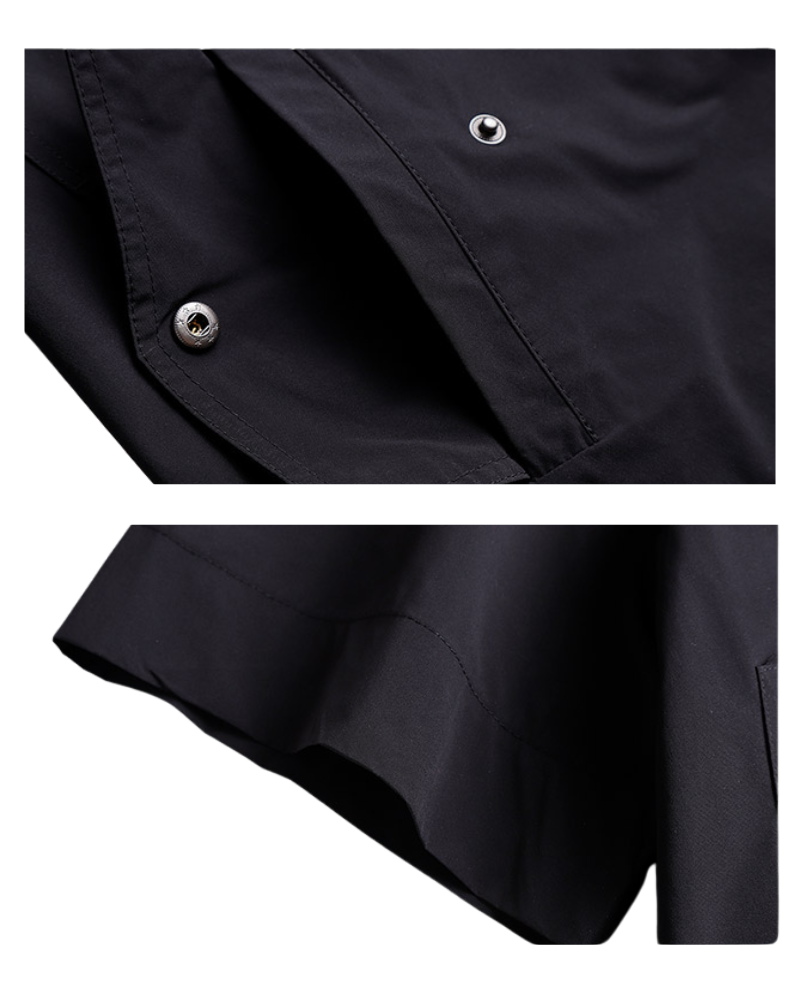 Functional Unisex Cargo Short Sleeve Jacket Shorts Set