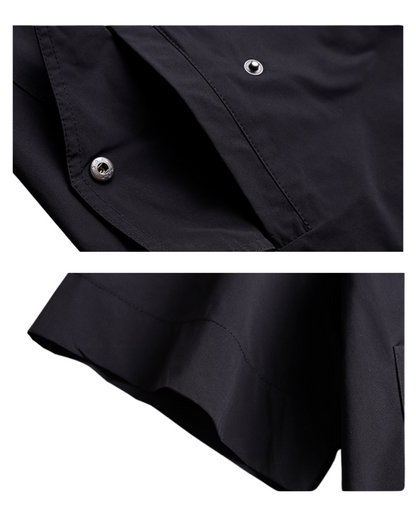 Functional Unisex Cargo Short Sleeve Jacket Shorts Set