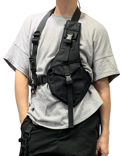 chest bag，chest pack，black chest bag，tactical chest bag，cross chest bag，men chest bag，men&