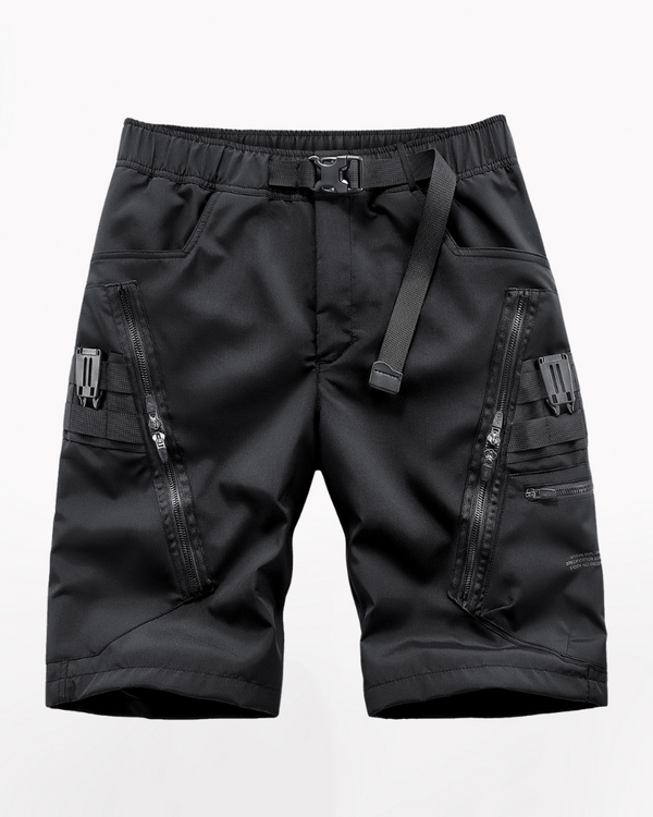 Functional Zip Pocket Cargo Shorts