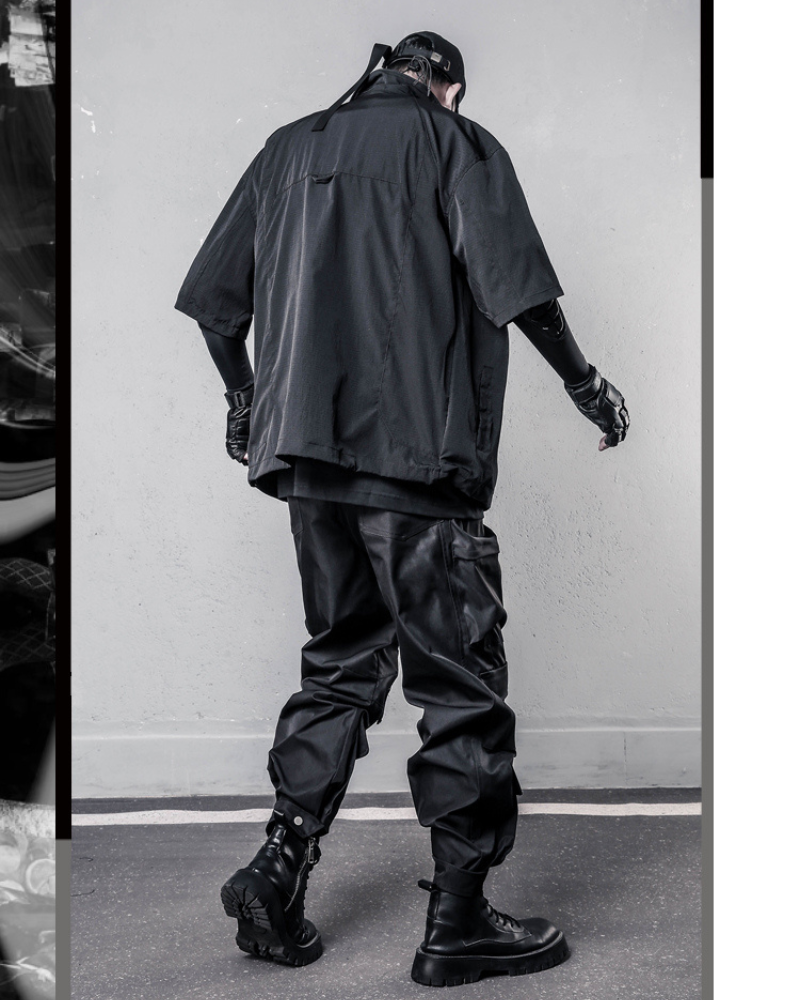 Functional Zip-Up Short Sleeve Shirt