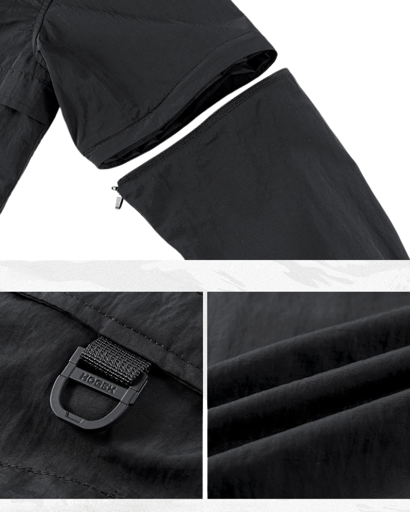 Functional Multi-Pocket Detachable Sleeve Shirt