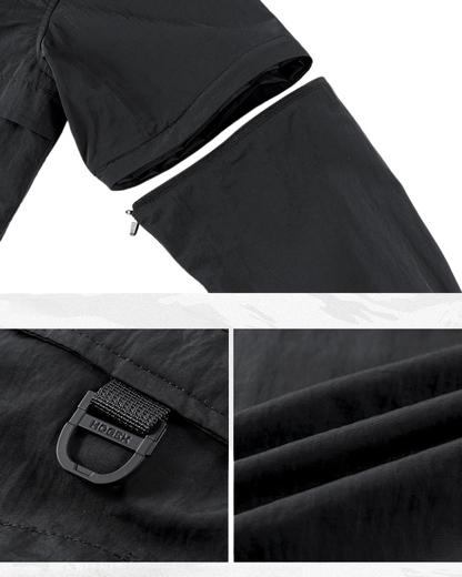 Functional Multi-Pocket Detachable Sleeve Shirt