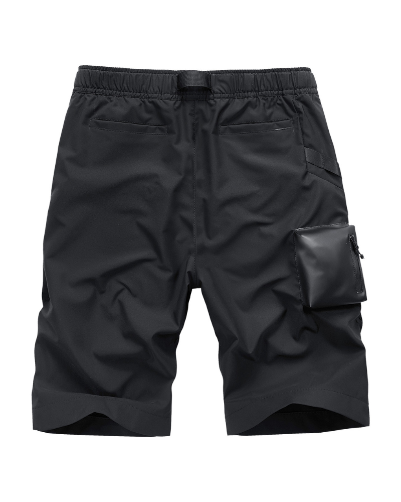 Functional Multi-Pocket Zip Cargo Shorts