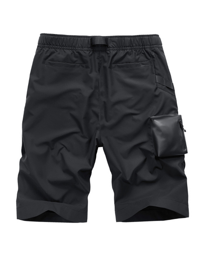 Functional Multi-Pocket Zip Cargo Shorts