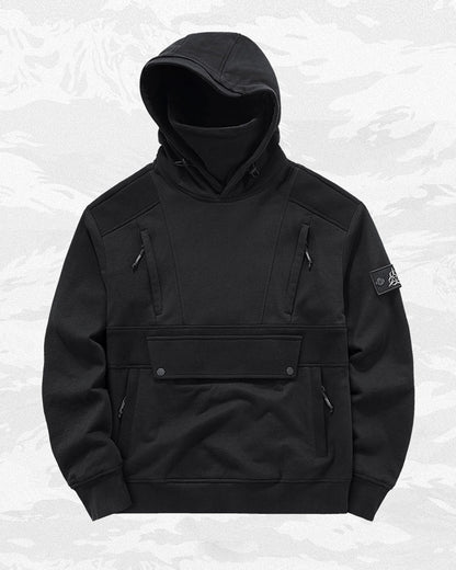 Techwear Tactical Multi-Pocket Mask Hoodie
