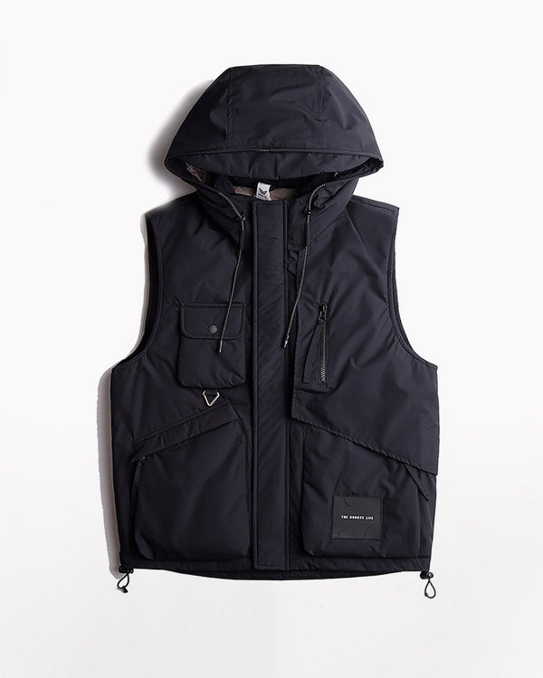 Functional Winter Down Feather  Unisex Cargo Vest