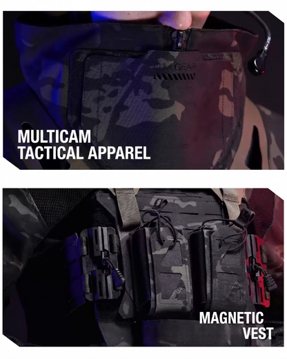 Functional Breathable Tactical Combat Jacket &amp; Vest Set