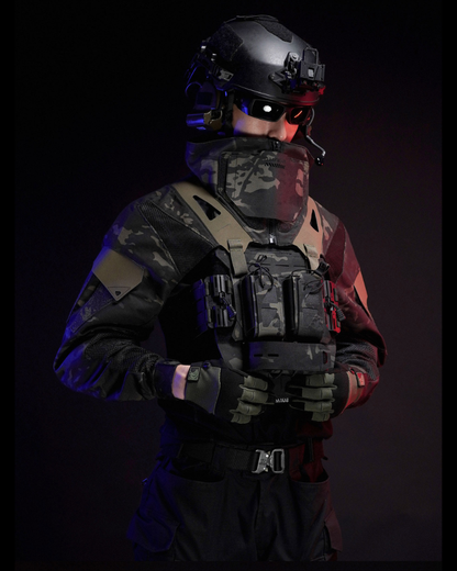 Functional Breathable Tactical Combat Jacket &amp; Vest Set