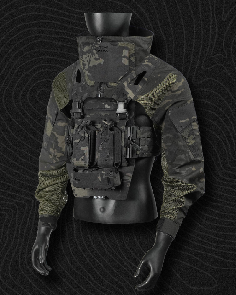 Functional Breathable Tactical Combat Jacket &amp; Vest Set