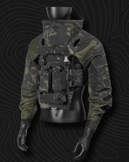 Functional Breathable Tactical Combat Jacket &amp; Vest Set