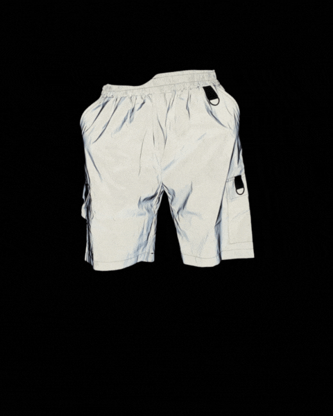Functional Colorful Reflective Cargo Shorts