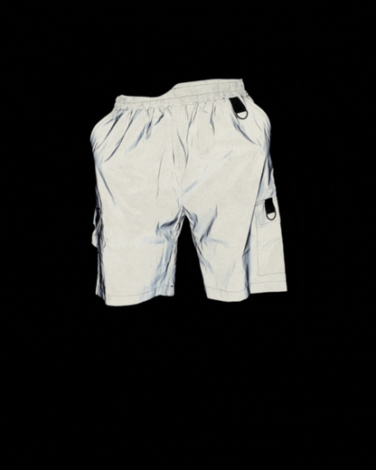 Functional Colorful Reflective Cargo Shorts