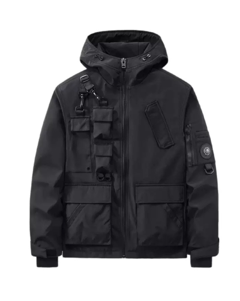 Functional Techwear Multi-Pocket Jacket