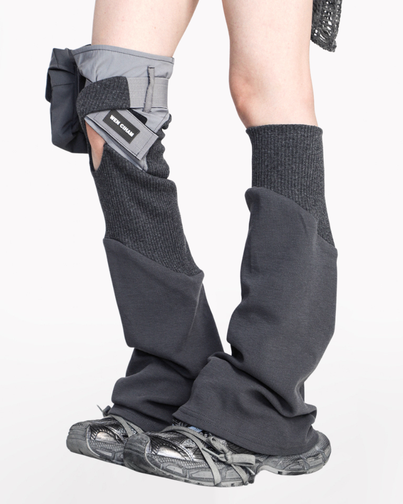 Future-Tech Asymmetrical Y2K Mech Leg Covers