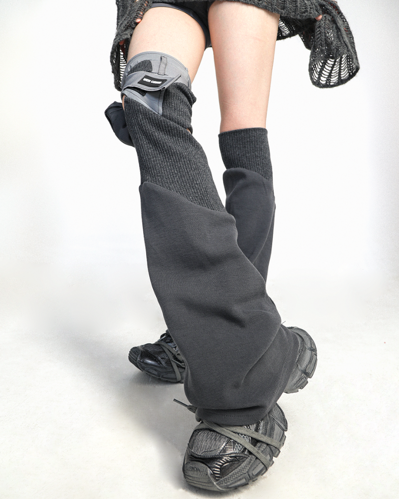 Future-Tech Asymmetrical Y2K Mech Leg Covers