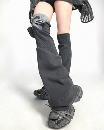 Future-Tech Asymmetrical Y2K Mech Leg Covers