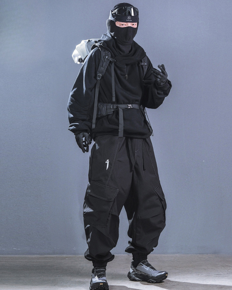 Futuristic Darkwear Sorcerer Utility Hoodie