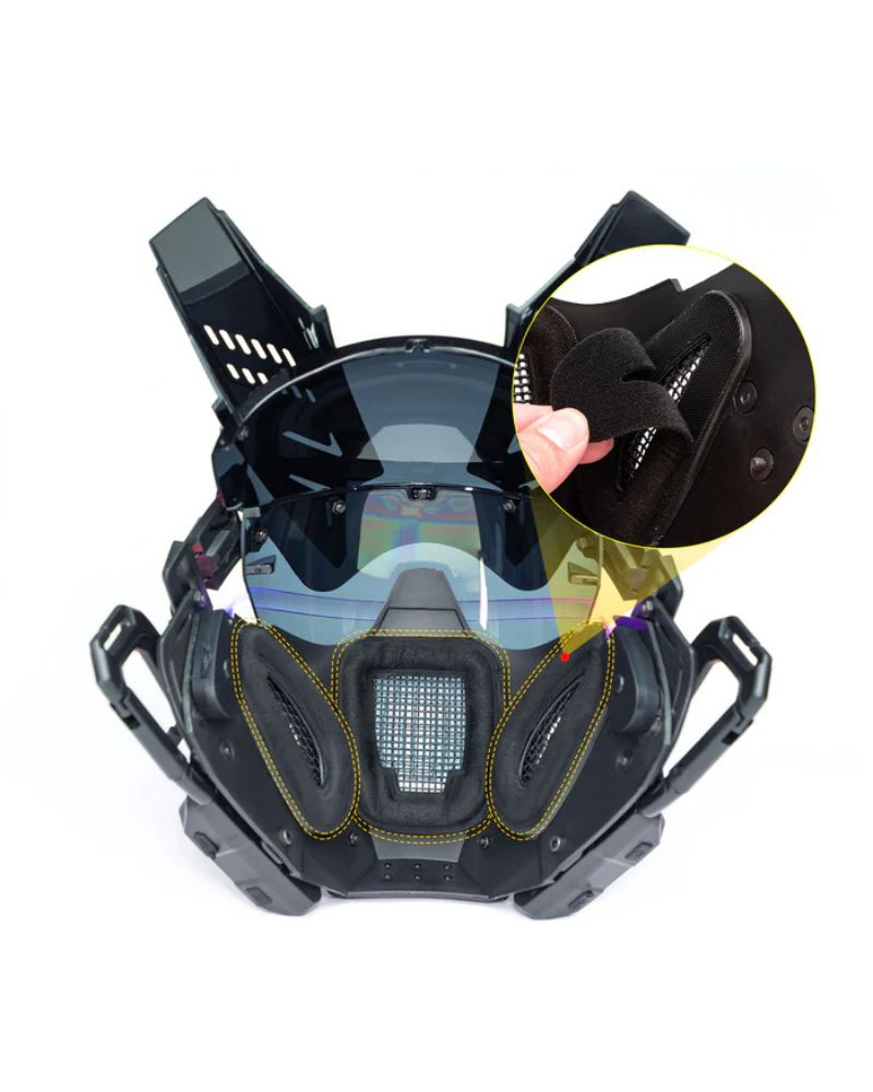 cyberpunk helmet，cyberpunk mask，cyberpunk mask helmet，cyberpunk oni mask，led halloween mask，led mask halloween，samurai mask，cyberpunk samurai，balaclava mask，ghost face mask，ghost mask，skull mask，animal skull mask，skull dog mask，jason mask，black face mask，half face mask，japanese oni mask，tactical mask，airsoft mask，cyberpunk art，cyberpunk fashion，cyber fashion，cyberpunk aesthetic，sci fi helmet，futuristic helmet，techwear mask