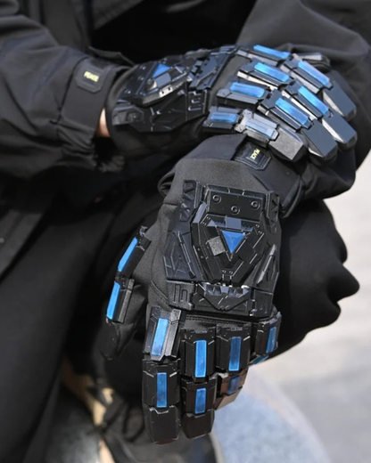 Futuristic Cyberpunk Fluorescent Tactical Gloves