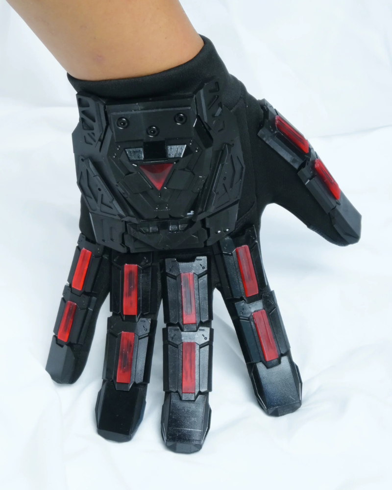 Futuristic Cyberpunk Fluorescent Tactical Gloves