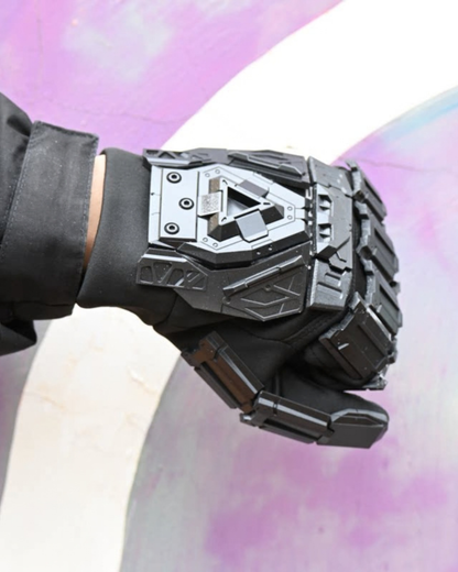 Futuristic Cyberpunk Fluorescent Tactical Gloves