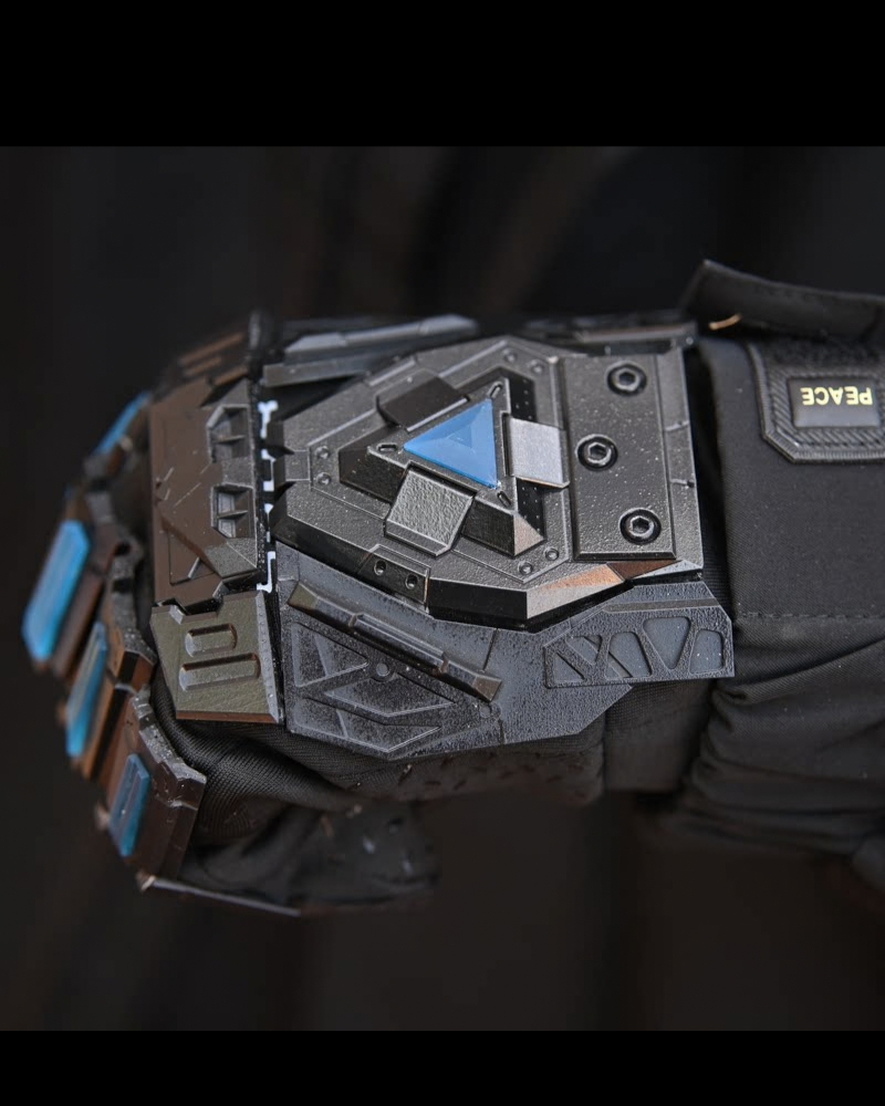 Futuristic Cyberpunk Fluorescent Tactical Gloves