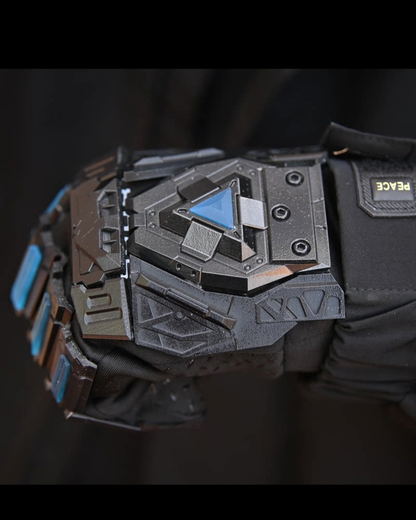 Futuristic Cyberpunk Fluorescent Tactical Gloves